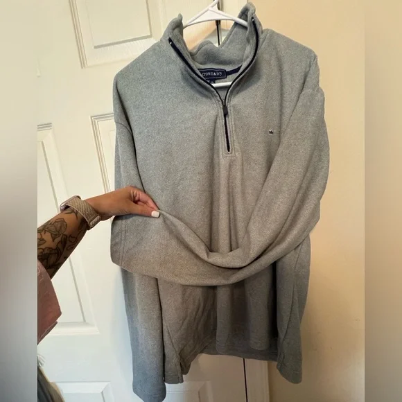 Crown & Ivy Men's Gray Zip-Up Sweater - Picture 5 of 6